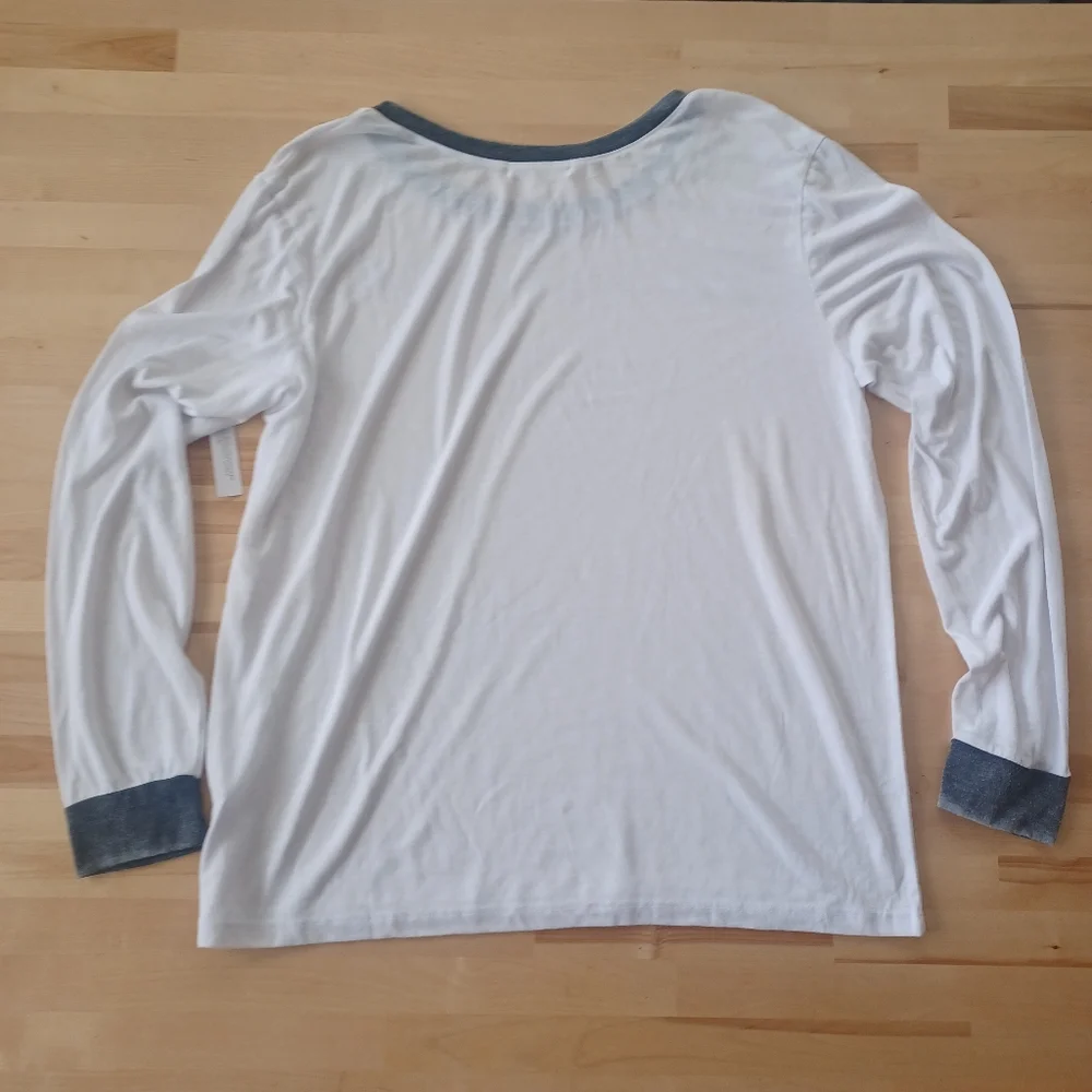 {Treasure & Bond} Long Sleeve Ringer Tee - Picture 6 of 7